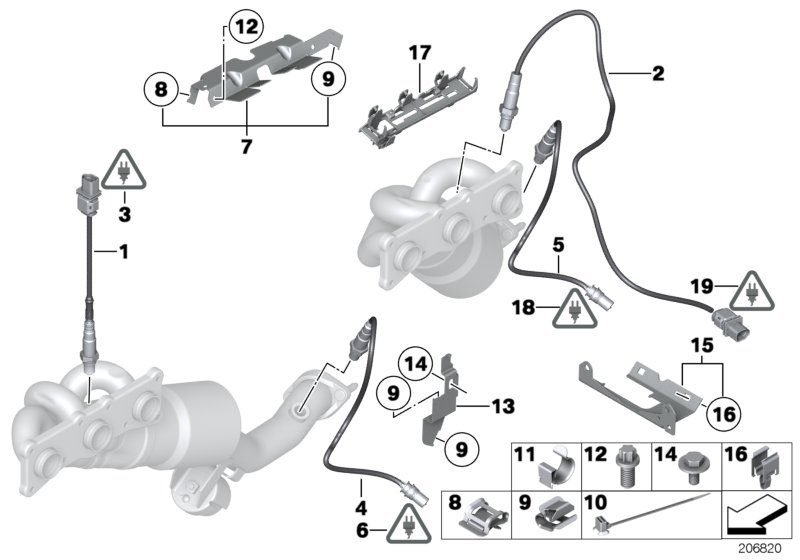 Lambda Probe Fixings