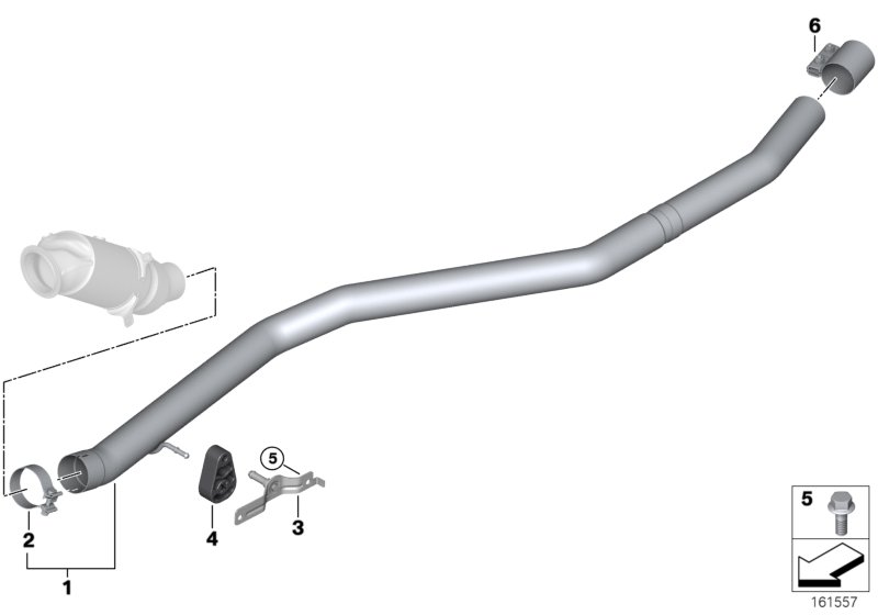 Front silencer