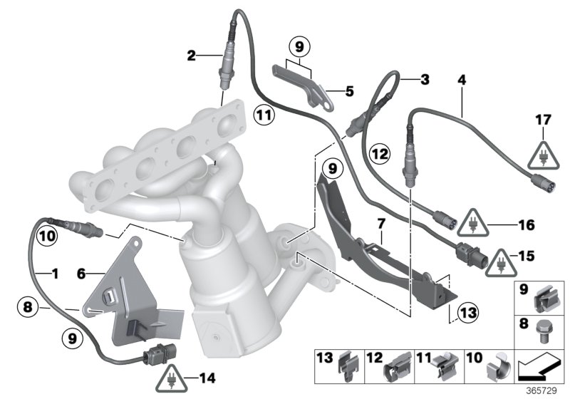 Lambda Probe Fixings