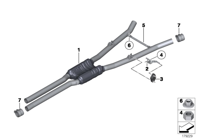 Centre muffler