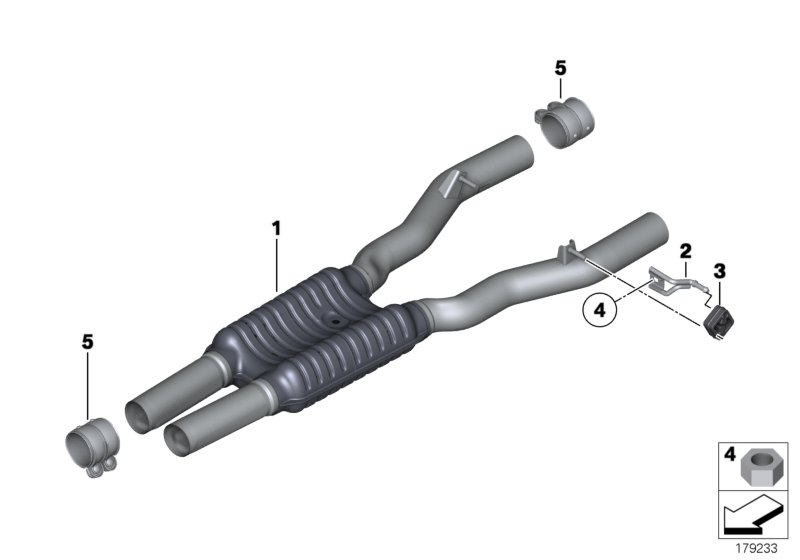 Centre muffler