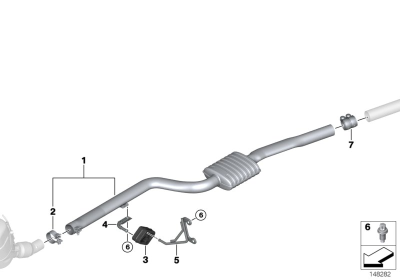 Front silencer