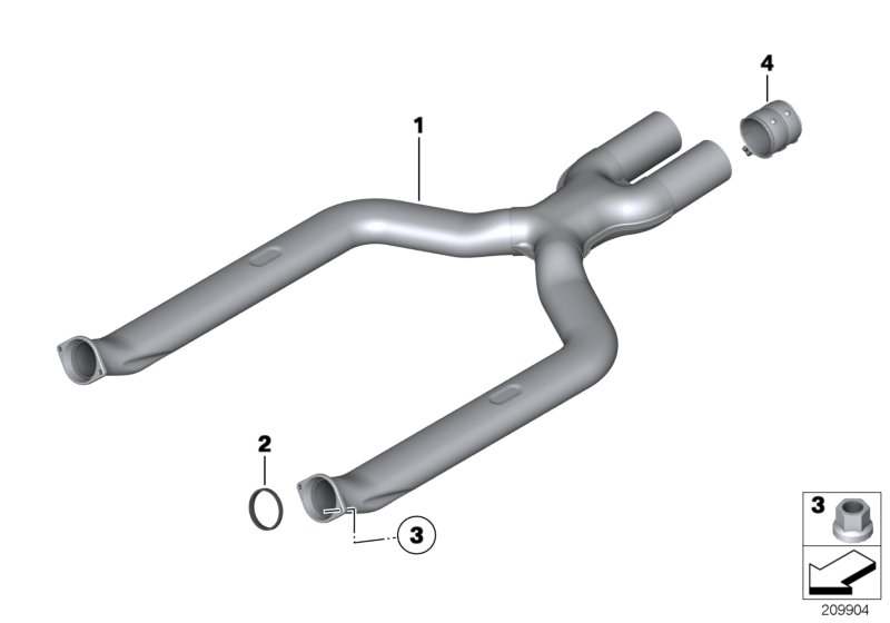 Front silencer