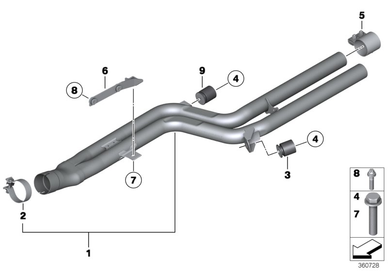 Front silencer