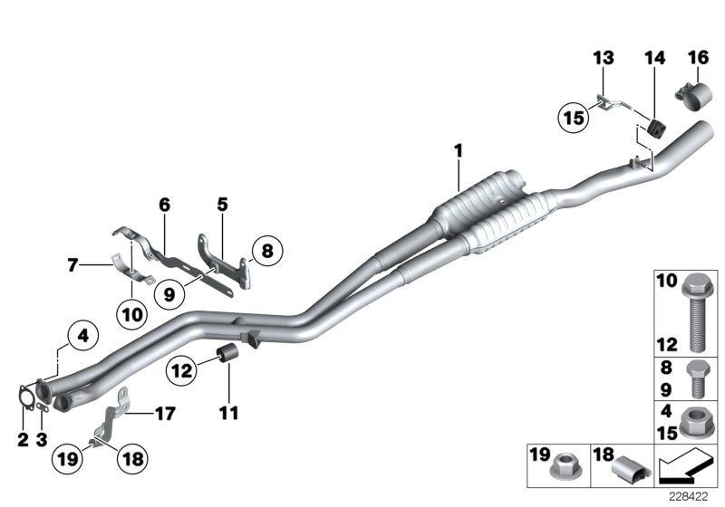 Front silencer