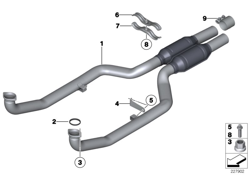 Front silencer
