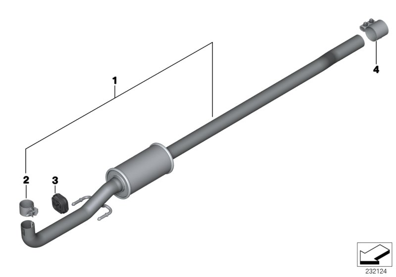 Front silencer