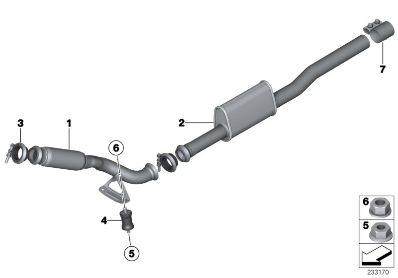 Front silencer