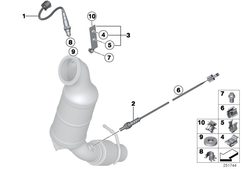 Lambda Probe Fixings