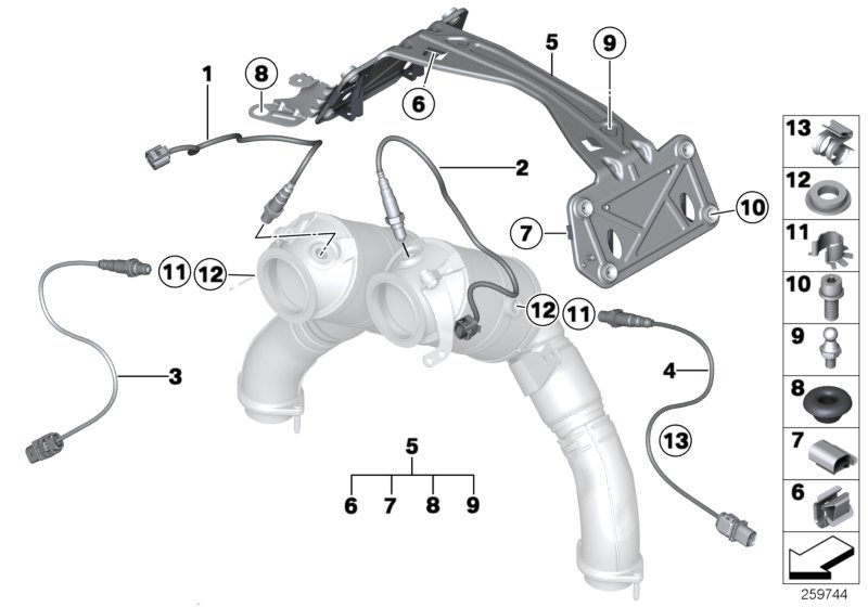 Lambda Probe Fixings