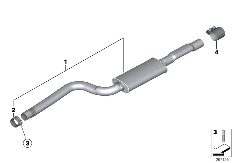 Front silencer