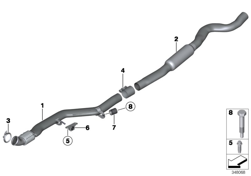 Front silencer