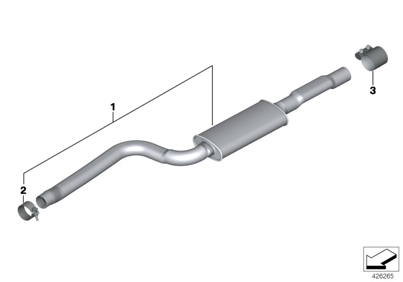 Front silencer