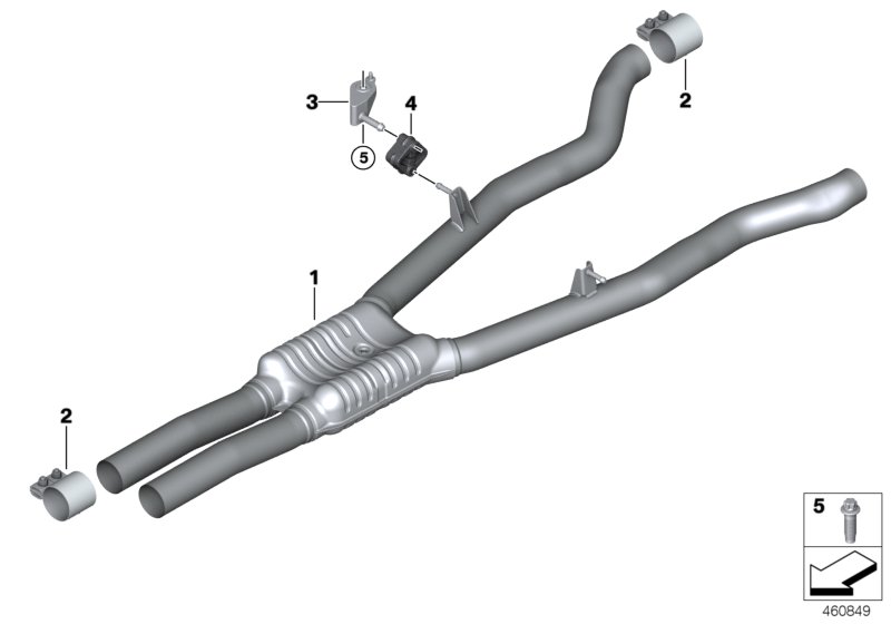Centre muffler