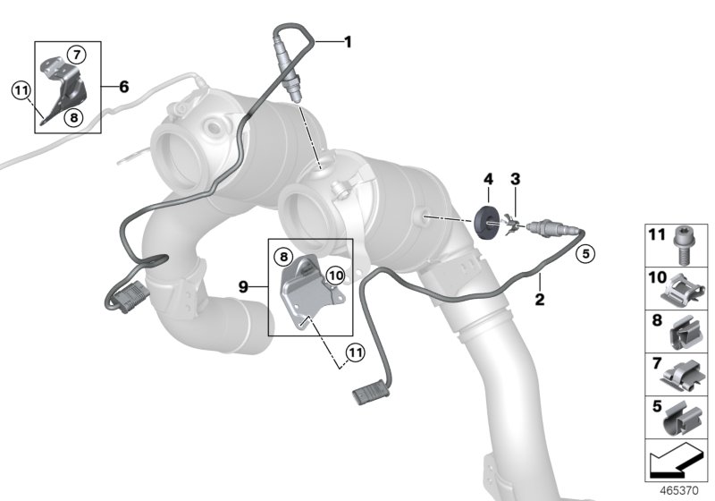 Lambda Probe Fixings