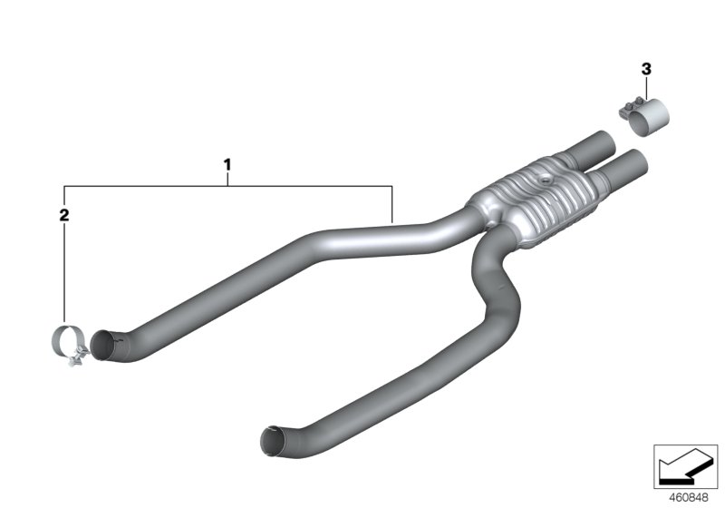 Front silencer