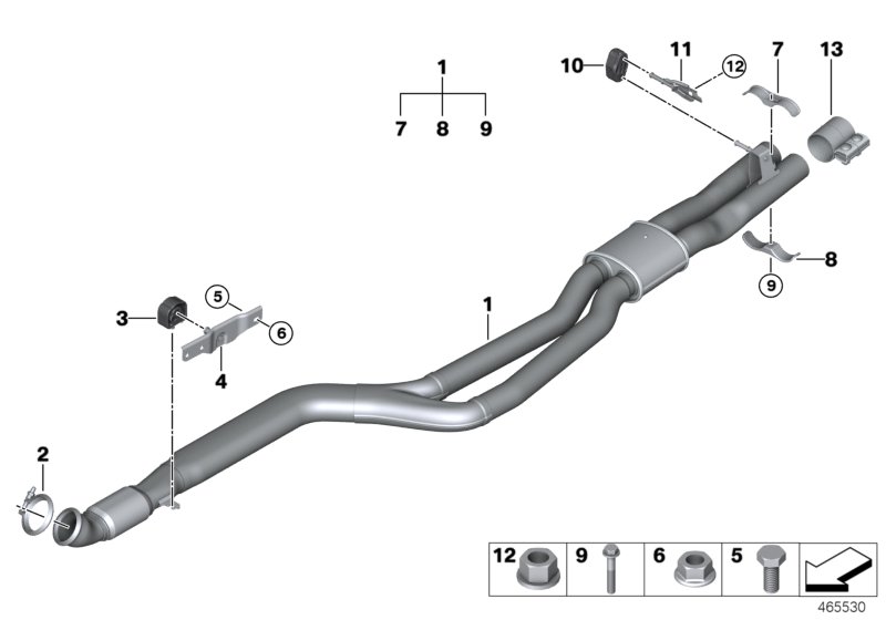 Front silencer