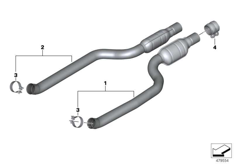 Front silencer