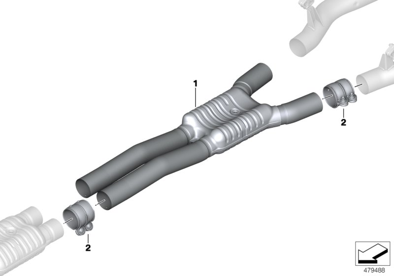 Centre muffler