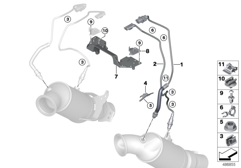 Lambda Probe Fixings