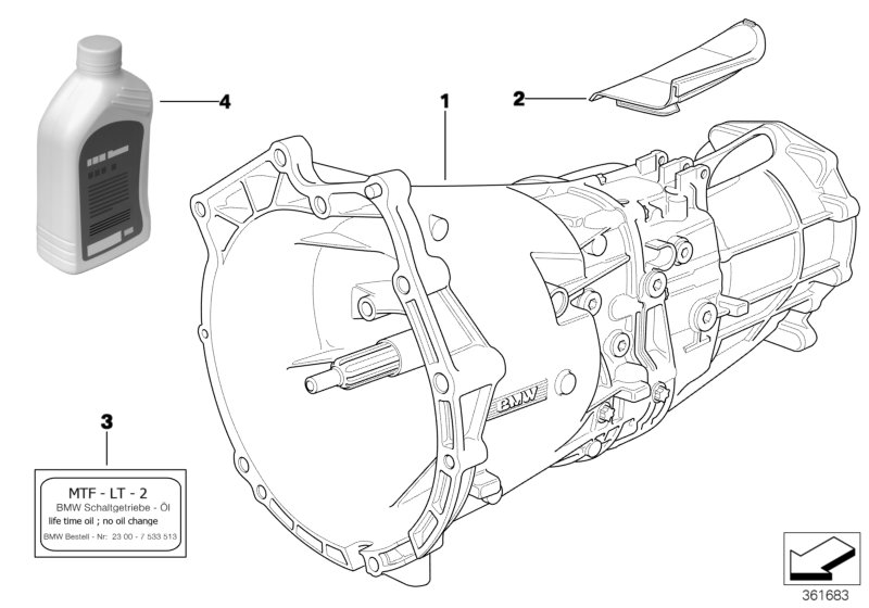 Manual gearbox GS5X39DZ - 4-wheel