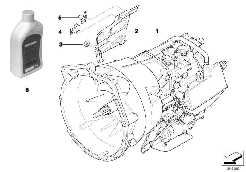 Manual gearbox GS5S31BZ (SMG)