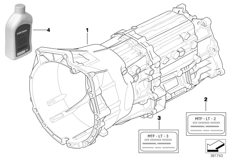 Manual gearbox GS6X53DZ- 4-wheel