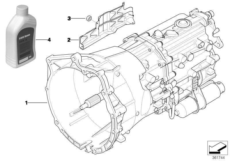 Manual gearbox GS6S37BZ (SMG)