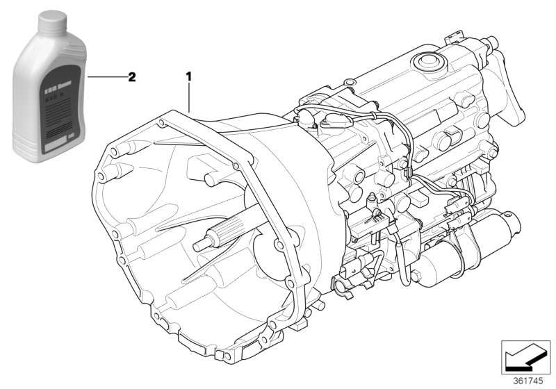 Manual gearbox GS6S53BZ (SMG)