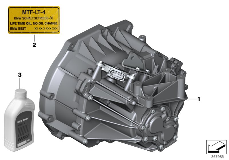 Gearbox MINI filler-vent valve
