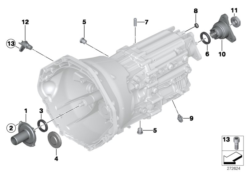 GS6-53BZ/DZ grbx housing & mount. parts