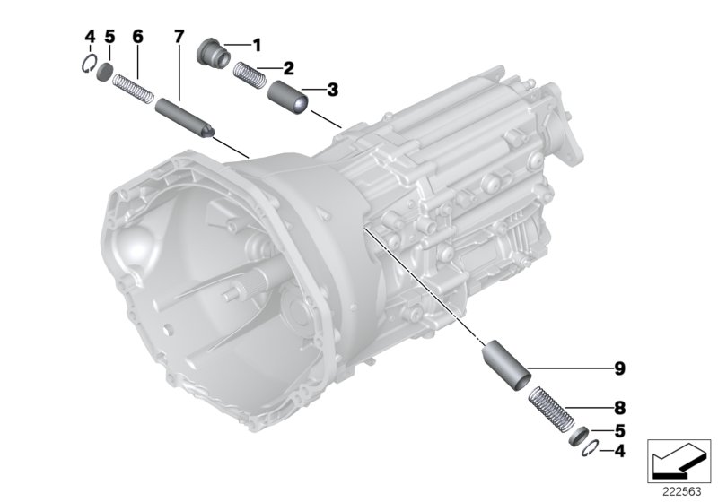 GS6-53BZ/DZ inner gear shifting parts