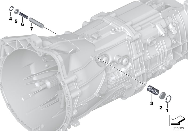 GS6X45BZ/DZ Gearshift parts