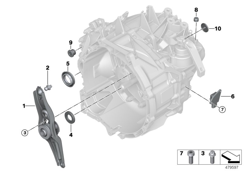 Separate gearbox components GS6-58DG
