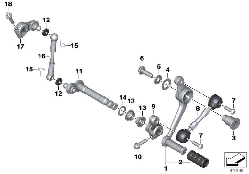 Outer gearshift parts