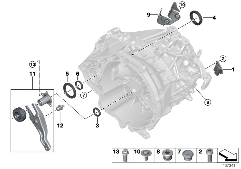 Transmission component parts GS6X60DA