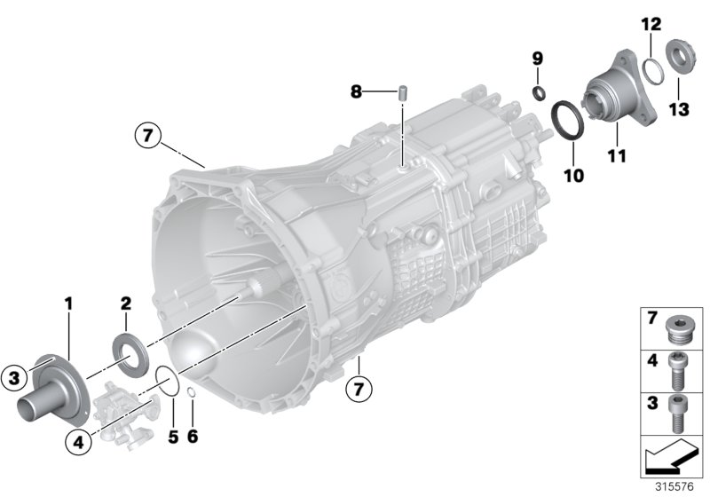 GS6-45BZ/DZ Seals / mounting parts