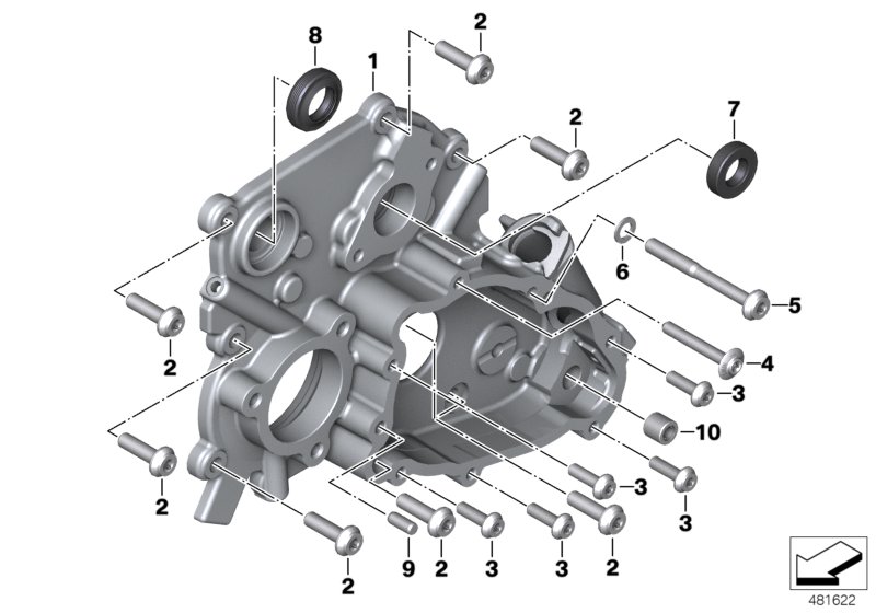 Differential cover for reverser