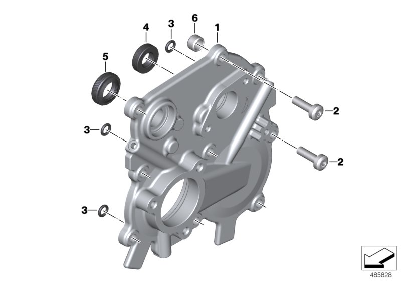 Shift control housing cover