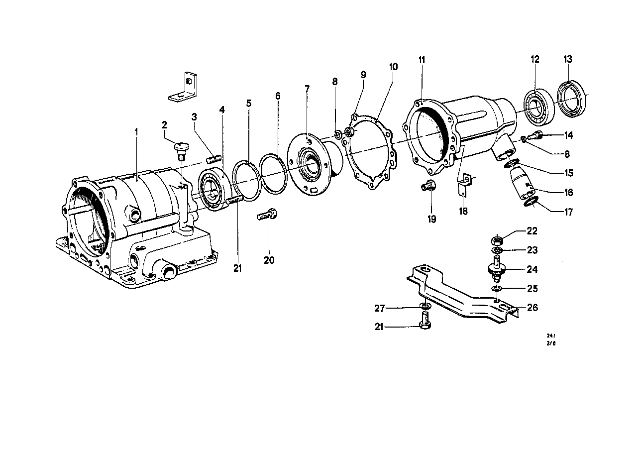 ZF 3HP12 HOUSING PARTS/OIL PAN