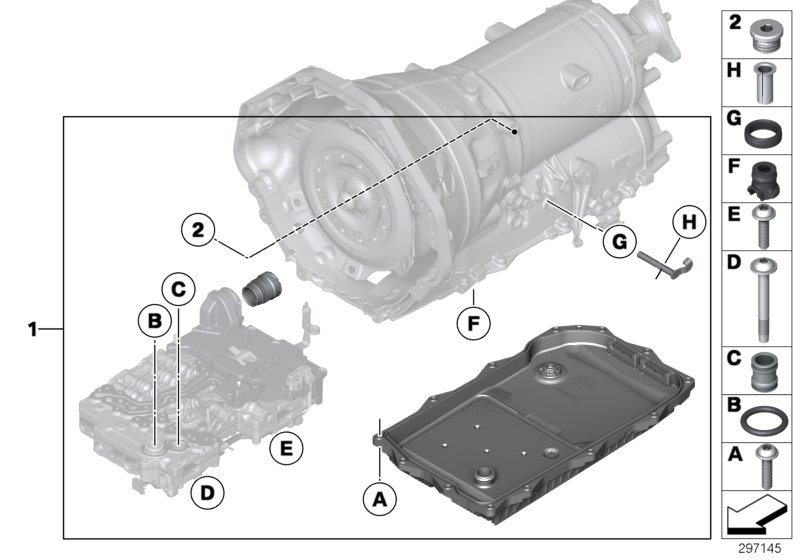 GA8HP45Z selector shaft