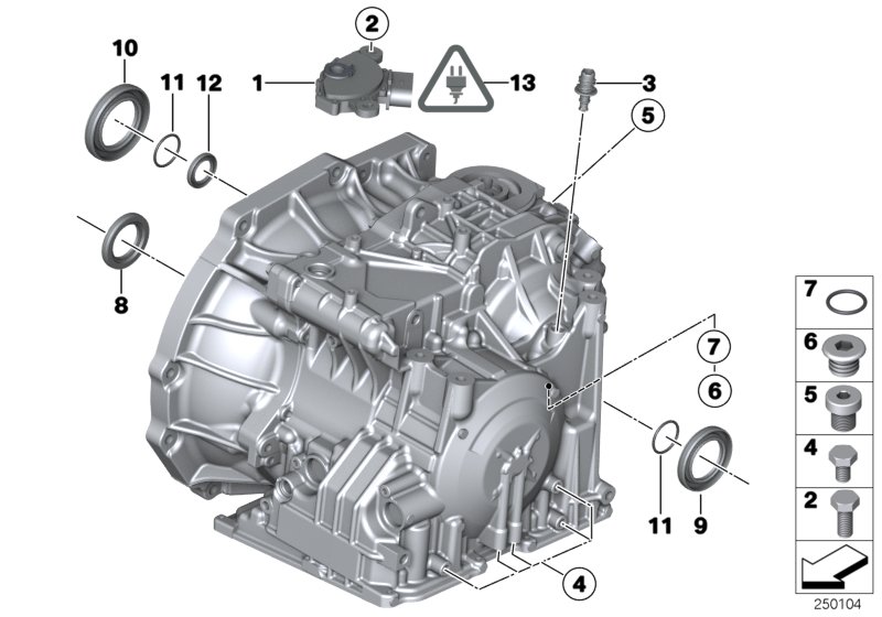 GA6F21WA mounting parts/gaskets