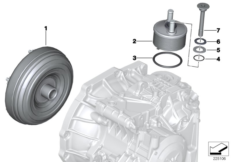 GA6F21WA torque converter/oil cooler