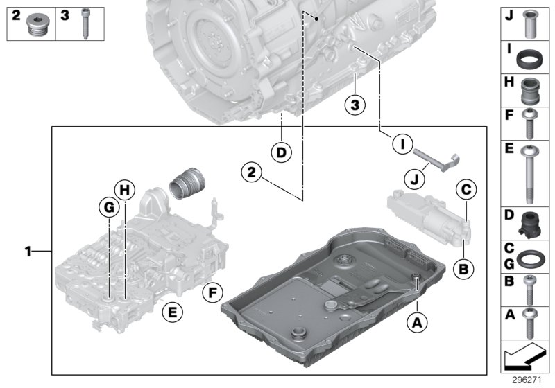 GA8P70H selector shaft