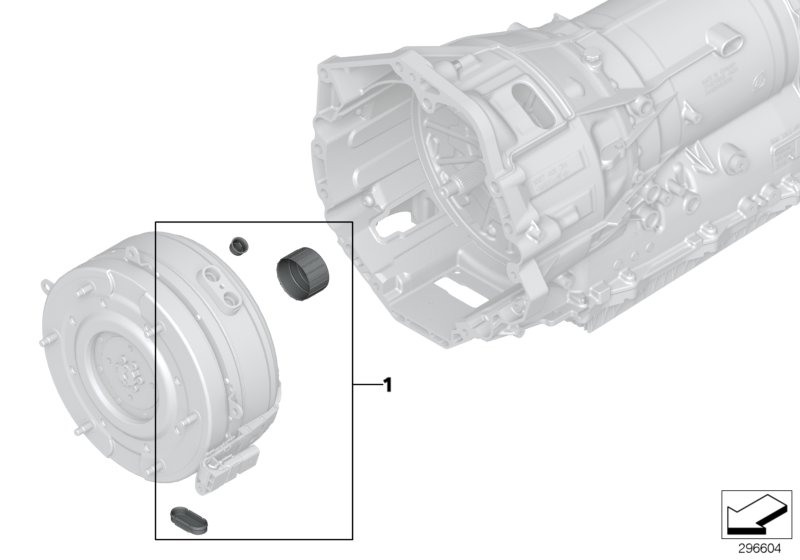 GA8P70H locking parts, hybrid drive