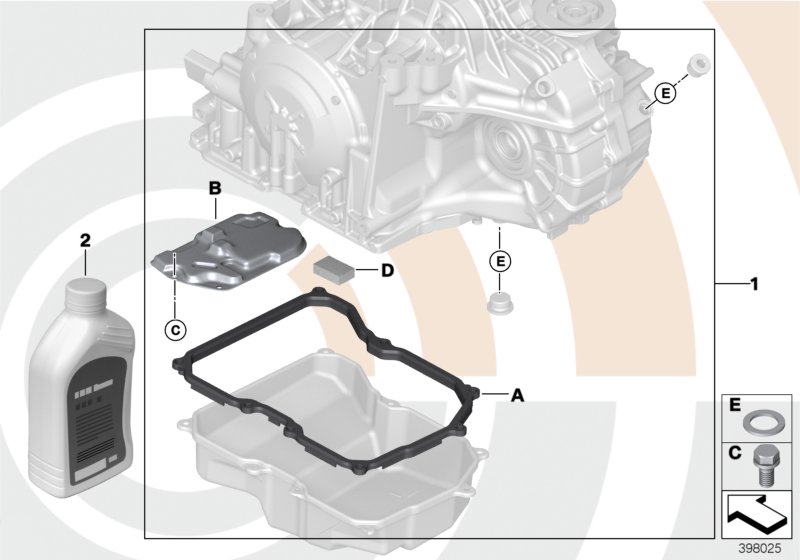 Fluid change kit, autom. transmission