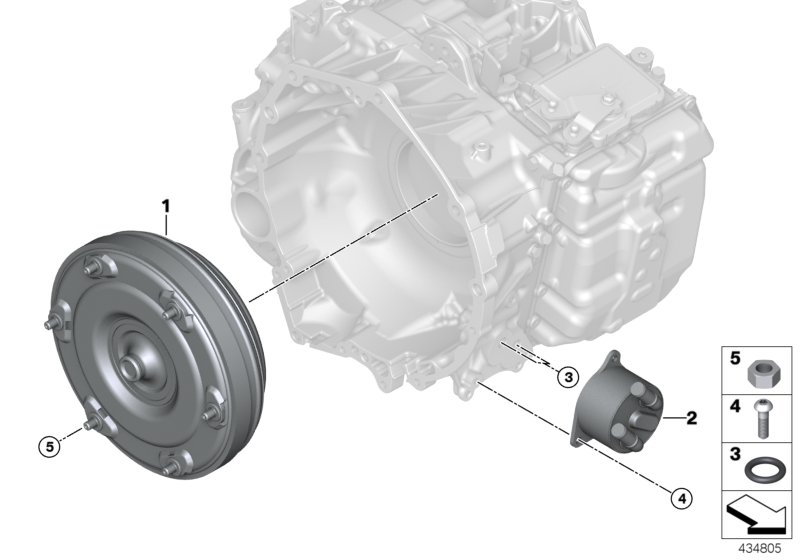 GA6F21AW torque converter/oil cooler