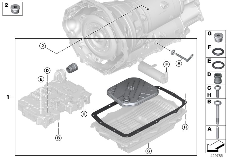 GA8HP75Z selector lever