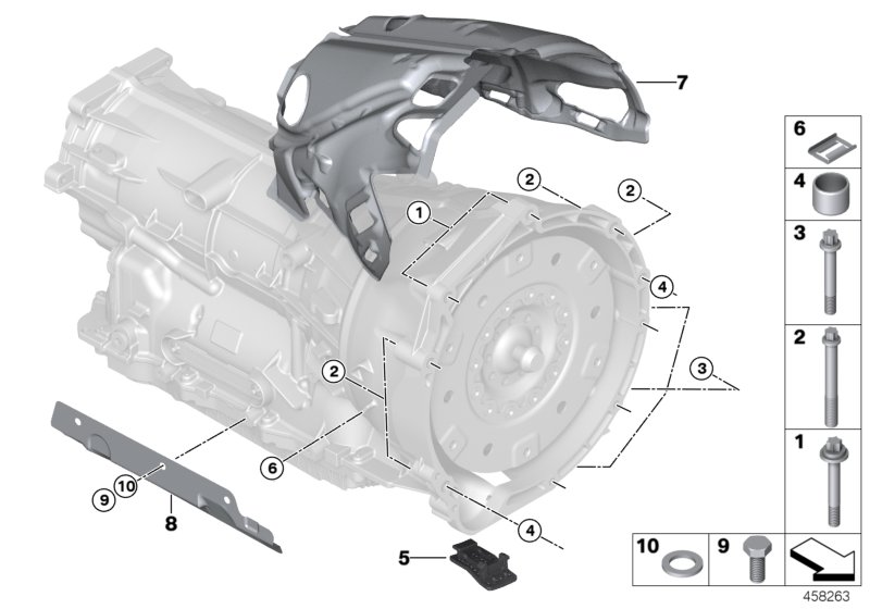 Transmission mounting / suspension
