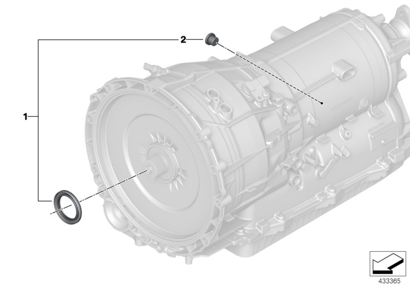 GA8P75HZ sealing elements trans.housing